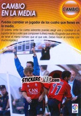 Sticker Cambio En La Media Cambio - Derby Total Spain 2004-2005 n. M4 - Panini