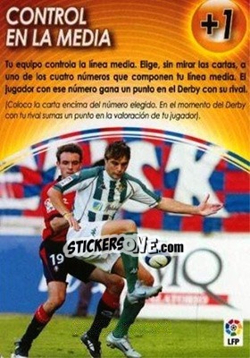 Figurina Cambio En La Media +1 - Derby Total Spain 2004-2005 - Panini