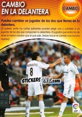 Sticker Cambio En La Delantera Cambio - Derby Total Spain 2004-2005 - Panini