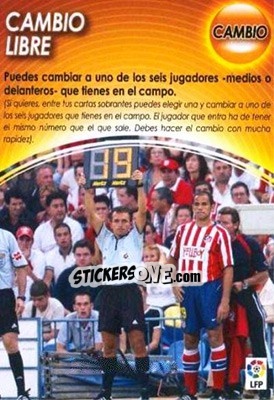 Sticker Cambio Libre Cambio - Derby Total Spain 2004-2005 n. M7 - Panini