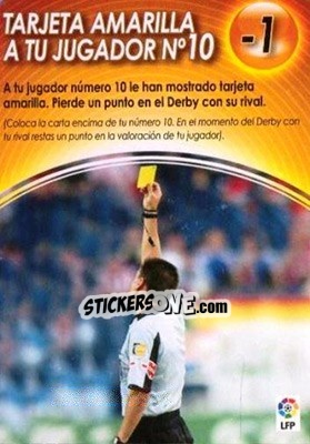 Sticker Tarjeta Amarilla A Tu Jugador No10 - Derby Total Spain 2004-2005 n. M11 - Panini