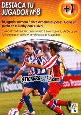 Sticker Destaca Tu Jugador No8 - Derby Total Spain 2004-2005 n. M17 - Panini
