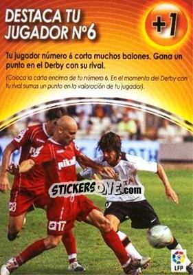 Sticker Destaca Tu Jugador No6 - Derby Total Spain 2004-2005 n. M18 - Panini