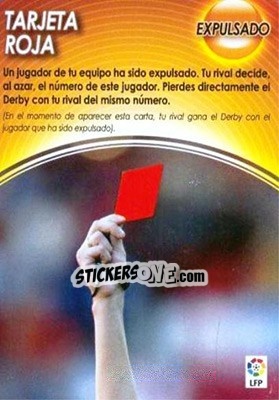Sticker Tarjeta Roja - Derby Total Spain 2004-2005 n. M19 - Panini