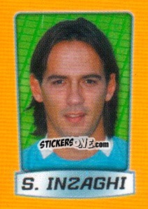 Sticker Simone Inzaghi - Calcio 2003-2004 Pocket Collection n. 175 - Merlin