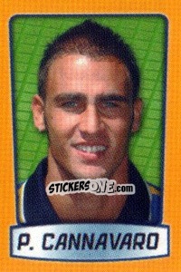 Sticker P. Cannavaro - Calcio 2003-2004 Pocket Collection n. 247 - Merlin