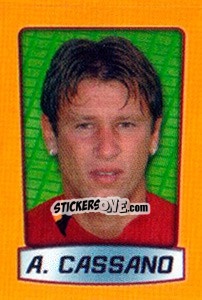Sticker A. Cassano - Calcio 2003-2004 Pocket Collection - Merlin