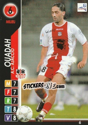 Sticker Ouadah - Derby Total France 2004-2005 n. 6 - Panini