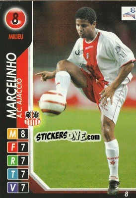 Sticker Marcelinho - Derby Total France 2004-2005 n. 8 - Panini