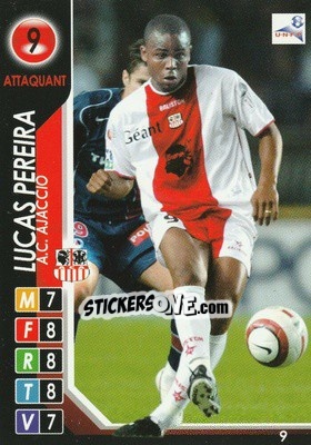 Sticker Lucas Pereira - Derby Total France 2004-2005 n. 9 - Panini