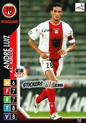 Sticker Andre Luiz - Derby Total France 2004-2005 n. 10 - Panini