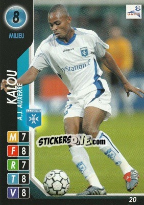 Sticker Bonaventure Kalou - Derby Total France 2004-2005 n. 20 - Panini