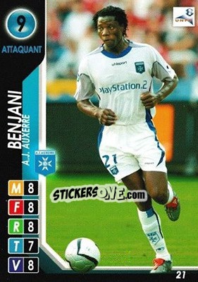 Sticker Benjani - Derby Total France 2004-2005 - Panini