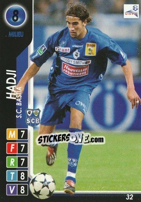 Sticker Youssouf Hadji - Derby Total France 2004-2005 n. 32 - Panini