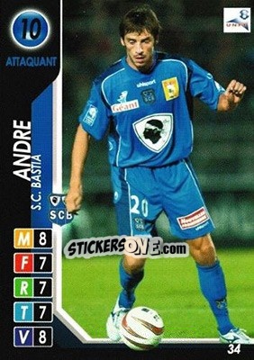 Sticker Andre - Derby Total France 2004-2005 n. 34 - Panini