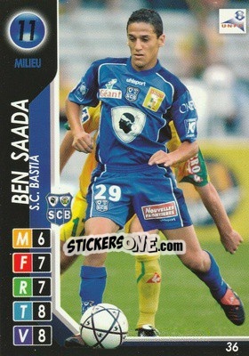 Sticker Ben Saada - Derby Total France 2004-2005 - Panini