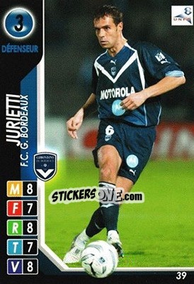 Sticker Jurietti - Derby Total France 2004-2005 n. 39 - Panini