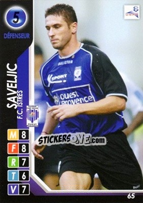Sticker Saveljic - Derby Total France 2004-2005 n. 65 - Panini
