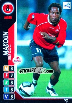 Sticker Makoun - Derby Total France 2004-2005 n. 92 - Panini
