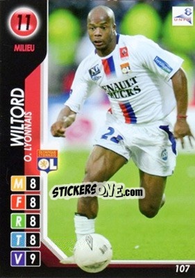 Sticker Wiltord - Derby Total France 2004-2005 n. 107 - Panini
