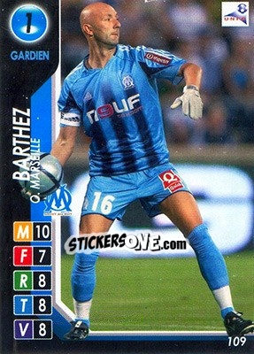 Sticker Barthez - Derby Total France 2004-2005 n. 109 - Panini