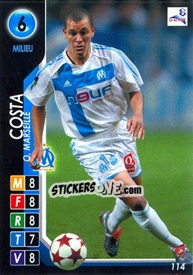 Sticker Costa - Derby Total France 2004-2005 n. 114 - Panini