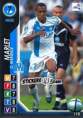 Sticker Marlet - Derby Total France 2004-2005 - Panini