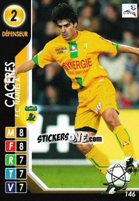 Sticker Caceres - Derby Total France 2004-2005 - Panini