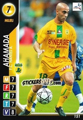 Sticker Ahamada - Derby Total France 2004-2005 n. 151 - Panini