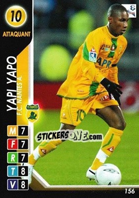Figurina Yapi Yapo - Derby Total France 2004-2005 n. 156 - Panini