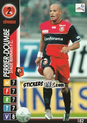 Sticker Perrier-Doumbe - Derby Total France 2004-2005 - Panini