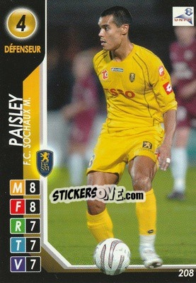Sticker Paisley - Derby Total France 2004-2005 n. 208 - Panini