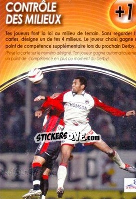 Cromo Contrôle des milieux - Derby Total France 2004-2005 - Panini