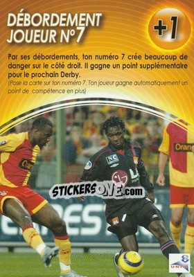 Sticker Debordement Joueur nÂ° 7 - Derby Total France 2004-2005 n. E3 - Panini