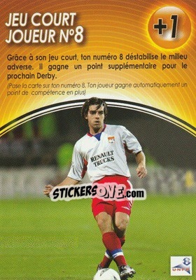 Sticker Jeu Court Joueur nÂ° 8 - Derby Total France 2004-2005 n. E4 - Panini