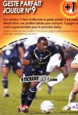 Sticker Geste Parfait Joueur nÂ° 9 - Derby Total France 2004-2005 - Panini