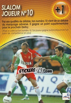 Sticker Slalom Joueur nÂ° 10 - Derby Total France 2004-2005 n. E6 - Panini