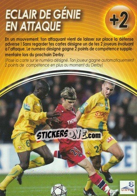 Sticker Eclair de Genie en Attaque - Derby Total France 2004-2005 n. E10 - Panini
