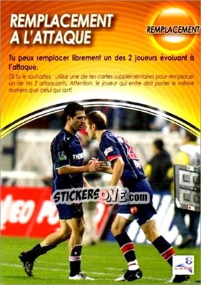 Sticker Remplacement à l'Attaque - Derby Total France 2004-2005 - Panini