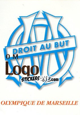 Figurina Logo OM - Olympique De Marseille - Droit Au But 1996 - Panini