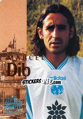 Figurina Dib Marcel - Olympique De Marseille - Droit Au But 1996 - Panini