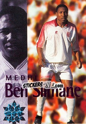 Sticker Ben Sliman Medhi (action) - Olympique De Marseille - Droit Au But 1996 - Panini