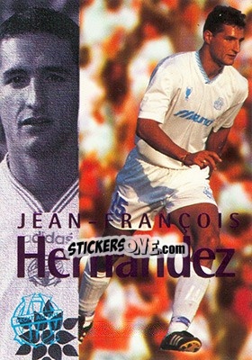 Figurina Hernandez Jean-Francois (action) - Olympique De Marseille - Droit Au But 1996 - Panini