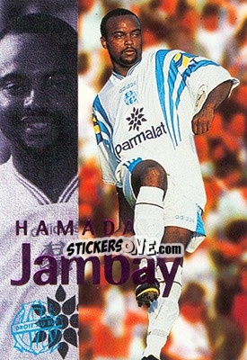 Sticker Jambay Hamada faction) - Olympique De Marseille - Droit Au But 1996 n. 49 - Panini