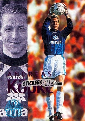 Figurina Корке Andreas (action) - Olympique De Marseille - Droit Au But 1996 - Panini