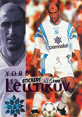 Sticker Letchkov Yordan (action) - Olympique De Marseille - Droit Au But 1996 - Panini