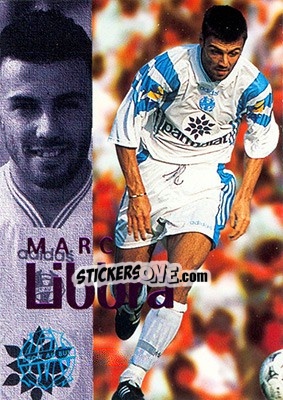 Sticker Libbra Marc (action) - Olympique De Marseille - Droit Au But 1996 n. 55 - Panini