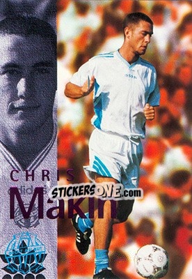 Sticker Makin Chris (action) - Olympique De Marseille - Droit Au But 1996 - Panini
