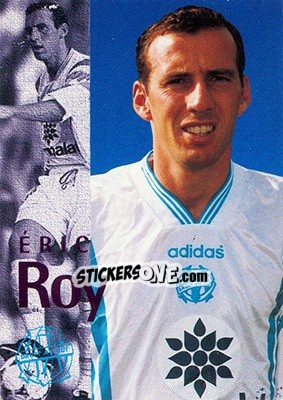Sticker Roy Eric (portrait) - Olympique De Marseille - Droit Au But 1996 n. 64 - Panini