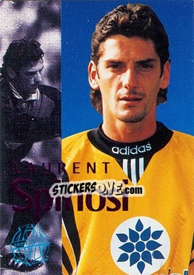 Figurina Spinosi Laurent (portrait) - Olympique De Marseille - Droit Au But 1996 - Panini